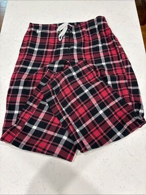Ralph Lauren Red Black White Plaid Flannel Pajama Pants